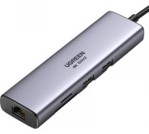 Adapter Hub UGREEN, USB-C to 2x USB 3.0, HDMI, RJ45, SD/TF 90568