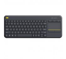 Logitech K400 Plus Wireless Touch Keyboard, USB port, Black 920-007145