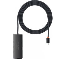 Baseus Lite Series Hub 4in1 USB-C to 4x USB 3.0 + USB-C, 2m (Black) WKQX030501