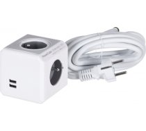 Allocacoc PowerCube Extended USB E(FR), 3m power extension 4 AC outlet(s) 2404/FREUPC