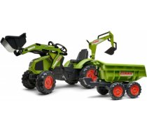 Traktors ar piekabi un pedāļiem- Avec klase, zaļš LE3290