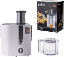 Braun J 500 WH Juice extractor 900 W Stainless steel, White J 500 WH
