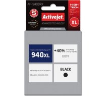Activejet AH-940BRX Ink Cartridge for HP Printer, Compatible with HP 940XL C4906AE; Premium; 80 ml; black. Prints 40% more. AH-940BRX