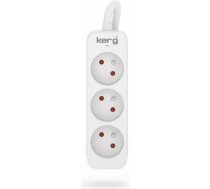 Hsk Data Kerg M02388 3 Earthed sockets - 3m power strip with 3x1,5mm2 cable, 16A M02388