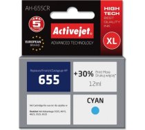 Activejet AH-655CR ink (replacement for HP 655 CZ110AE; Premium; 12 ml; cyan) AH-655CR