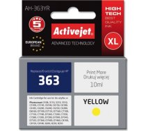 Activejet Ink Cartridge AH-363YR for HP Printer, Compatible for HP 363 C8773EE; Premium; 10 ml; yellow. AH-363YR
