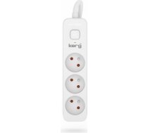 Hsk Data Kerg M02380 3 Earthed sockets - 3.0m power strip with 3x1,5mm2 cable, 16A M02380