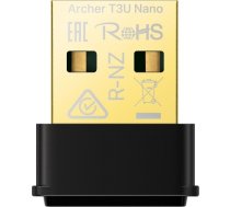 TP-LINK Nano Wireless MU-MIMO USB Wi-Fi Adapter Archer T3U AC1300 Black EU ARCHER T3U NANO