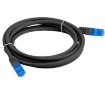 LANBERG PATCHCORD S/FTP CAT.6A 2M BLACK LSZH PCF6A-10CC-0200-BK