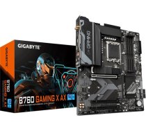 Gigabyte B760 GAMING X AX 1.1 M/B Processor family Intel, Processor socket LGA1700, DDR5 DIMM, Memory slots 4, Supported hard disk drive interfaces SATA, M.2, Number of SATA connectors 4, Chipset Intel B760 Express, ATX B760 GAMING X AX 1.1