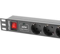 LANBERG POWER STRIP. RACK PDU (1U,16A,7X SHUKO,2M) PDU-07F-0200-BK