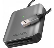 Axagon Aluminum high-speed USB-A 3.2 Gen 1 memory card reader. 3 slots, UHS-II. CRE-S3