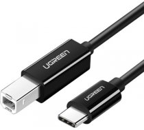 Printer Cable USB-C 2.0 to USB-B UGREEN US241, 1m (black) 80811