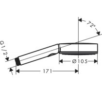 Hansgrohe Pulsify Select 105 3jet Activation rokas duša, hroms 24100000