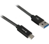 Sharkoon USB 3.1 A-C black / grey 1.0m - Aluminum + Braid 4044951027040