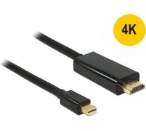 DeLOCK miniDP - HDMI A St-St - black 1m - Mini Displayport 1.1 83698