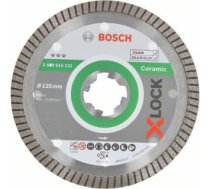 Dimanta griešanas disks Bosch X-LOCK Best for Ceramic Extra Clean Turbo; 125 mm 2608615132