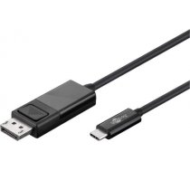 goobay USB adapter cable, USB-C connector > DisplayPort connector (black, 1.2 meters, 4K 60Hz) 79295