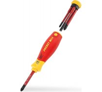 Wiha Screwdriver with bit magazine PocketMax electric (red/yellow, 5 pieces) SB283109040