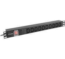 LANBERG PDU RACK POWER STRIP (1U,10A,7X IEC C13,2M) PDU-10I-0200-IEC-BK