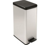 Curver Pedāļspainis metalizēts Slim Bin 40L sudraba 0802340582