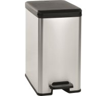 Curver Pedāļspainis metalizēts Slim Bin 25L sudraba 0802339582
