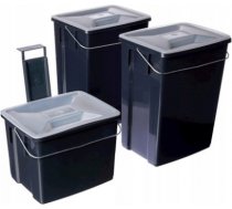 Curver Atkritumu tvertņu komplekts Biobox 2x10L+6L pelēks 0808993840