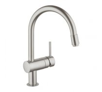 Grohe virtuves izlietnes maisītājs ar izvelkamu dušu Minta, supersteel 32918DC0