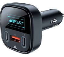 Car Charger Acefast B5, 101W, 2x USB-C + USB, OLED (black) B5