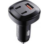 Car Charger Acefast B3, 66W, 2x USB-C + USB (black) B3