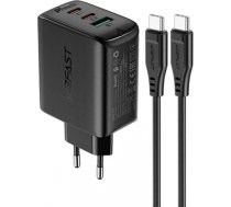 Wall Charger Acefast A13 PD 65W, 2x USB-C + USB (black) A13 BLACK