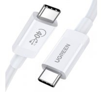 USB-C to USB-C UGREEN USB4 Cable, 40Gbps, 0.8m (White) 40113