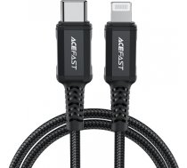 Acefast cable MFI USB Type C - Lightning 1,8m, 30W, 3A black (C4-01 C Black) C4-01-C-L BLACK