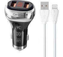 LDNIO C2 2USB Car charger + Lightning Cable C2 LIGHTNING