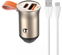 LDNIO C509Q USB, USB-C 30W Car charger + MicroUSB cable Cable C509Q MICRO