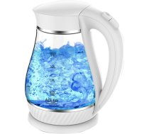 ADLER Elektriskā stikla tējkanna. 1.7L, 1850-2200W AD 1274 WH