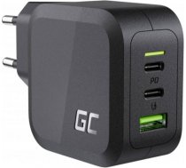 Power charger Green Cell GC PowerGaN 65W (2x USB-C Power Delivery, 1x USB-A compatible with Quick Charge 3.0) CHARGC08
