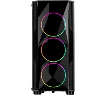 Inter-Tech A-3401 Chevron, tower case (black, acrylic glass front panel and window side panel) 88881348 88881348