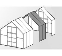 Pagarinājums 2m siltumnīcai KLASIKA HOUSE ar 6mm polikarbonāta pārklājumu. 2352006