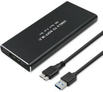 Qoltec 51854 Hard drive Enclosure M.2 SATA SSD NGFF | USB 3.0 51854
