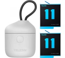 3-slot waterproof charger Telesin Allin box + 2 batteries for GoPro Hero 11 / 10 / 9 GP-BTR-905-GY