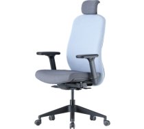 Up Up Athene ergonomisks biroja krēsls – melns, pelēks un zils audums ATHENE/BL
