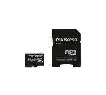 Memory card Transcend microSDXC 64GB Class 10 + Adapter (SD 3.0) TS64GUSDXC10