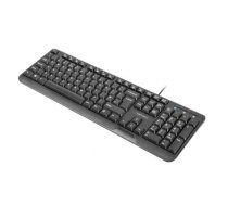 Natec Keyboard TROUT SLIM, USB, US layout, black NKL-0967