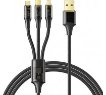 3in1 USB to USB-C / Lightning / Micro USB Cable, Mcdodo CA-3330, 1.2m (Black) CA-3330