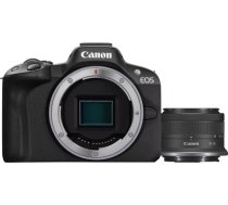 Canon EOS R50 + RF-S 18-45mm F4.5-6.3 IS STM (SIP) Megapixel 24.2 MP, Image stabilizer, ISO 32000, Display diagonal 2.95 ", Wi-Fi, Video recording, Automatic, manual, CMOS, Black 5811C013