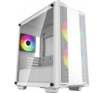 Deepcool ARGB Micro-ATX CASE CC360 White, Mini-ITX / Micro-ATX, 4, Power supply included No, 1x USB3.0, 1x USB2.0, 1x Audio, ABS+SPCC+Tempered Glass, 1×120mm R-CC360-WHAPM3-G-1