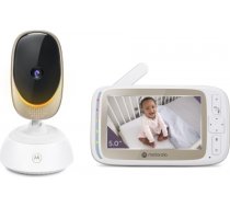 Motorola Wi-Fi Video Baby Monitor with Mood Light VM85 CONNECT 5.0" White/Gold 505537471005