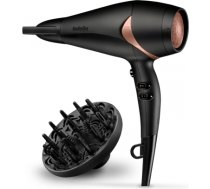 BABYLISS Hair Dryer D566E 2200 W, Number of temperature settings 3, Ionic function, Diffuser nozzle, Black/Bronze D566E
