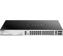 D-Link DGS-3130-30TS Switch Managed L2+, Rack mountable, 1 Gbps (RJ-45) ports quantity 24, 10 Gbps (RJ-45) ports quantity 2, SFP+ ports quantity 4, Power supply type Optional redundant DGS-3130-30TS/E